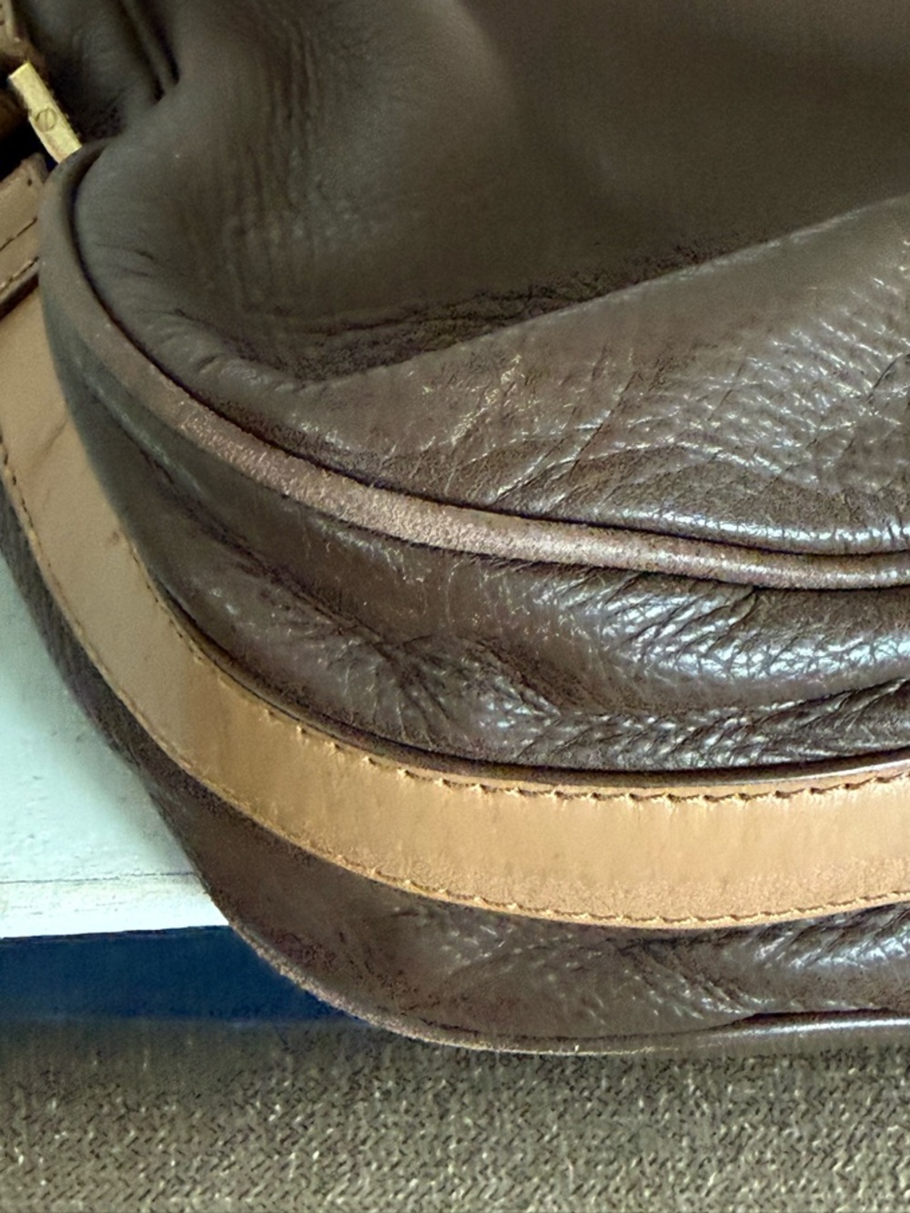 Tory Burch Brown Pebbled Leather Shoulder Bag - Picture 9 of 16
